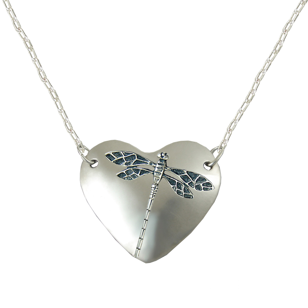Sterling Silver Dragonfly Aromatherapy Pendant Necklace