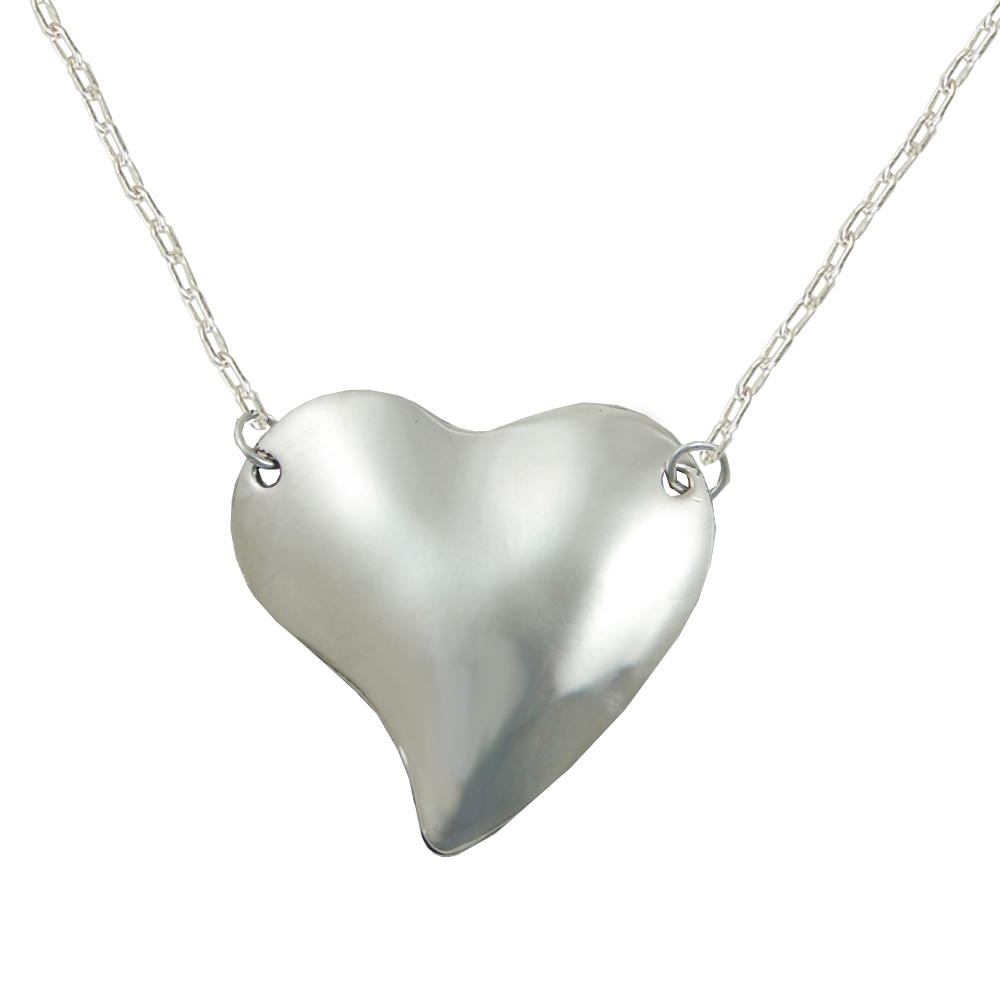 Sterling Silver Whimsical Heart Aromatherapy Pendant Necklace