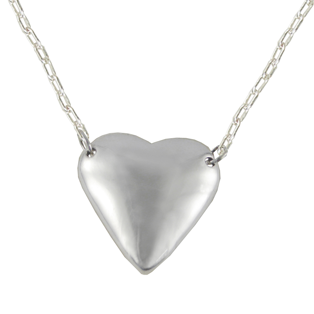 Sterling Silver Lovers Heart Aromatherapy Pendant Necklace