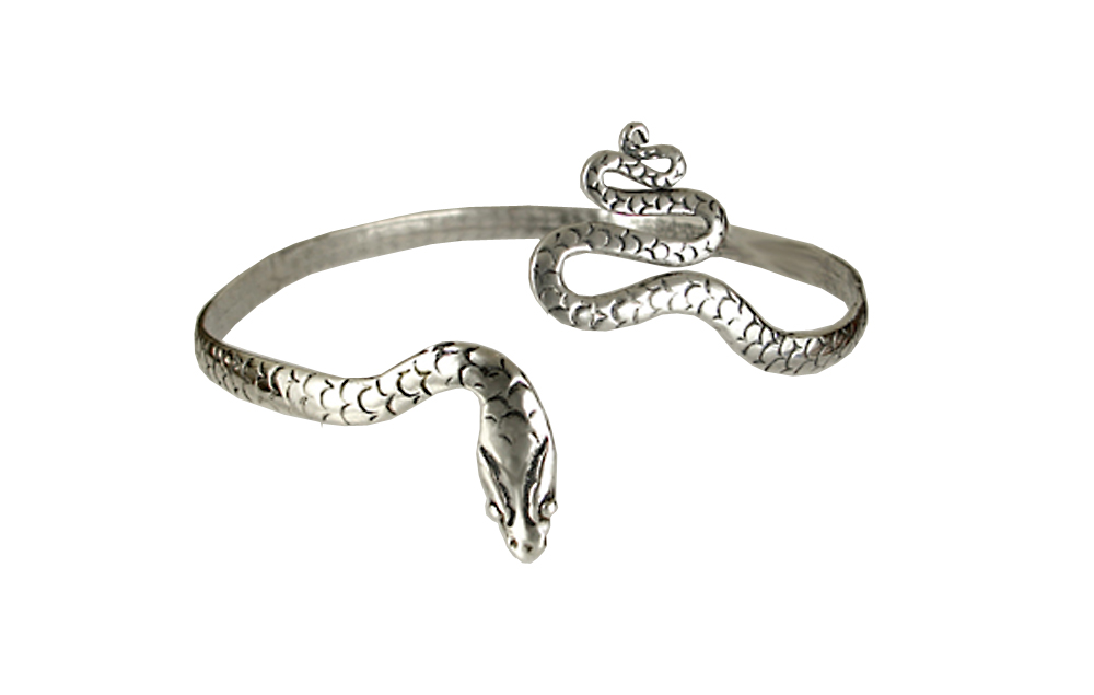 Sterling Silver Snake Bangle Bracelet