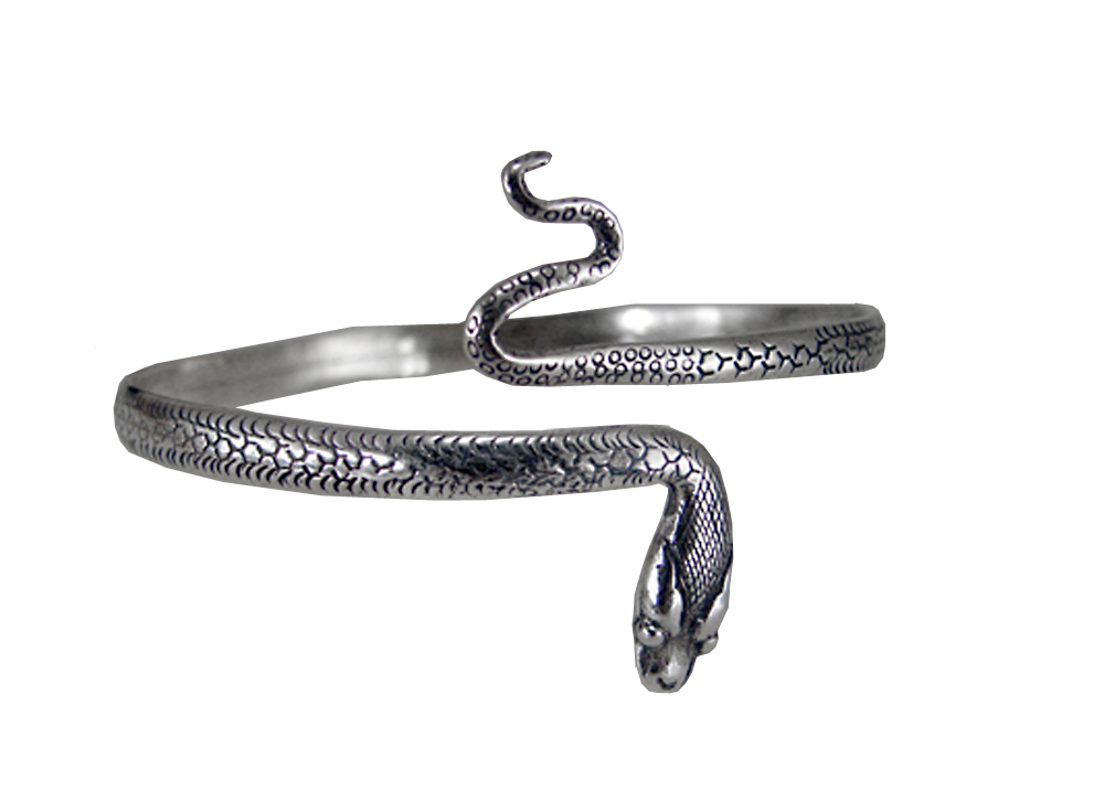 Sterling Silver Snake Bangle Bracelet