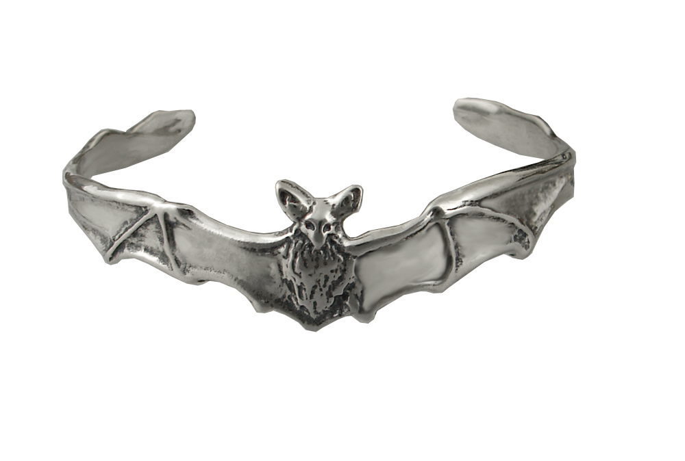 Sterling Silver Bat Cuff Bracelet