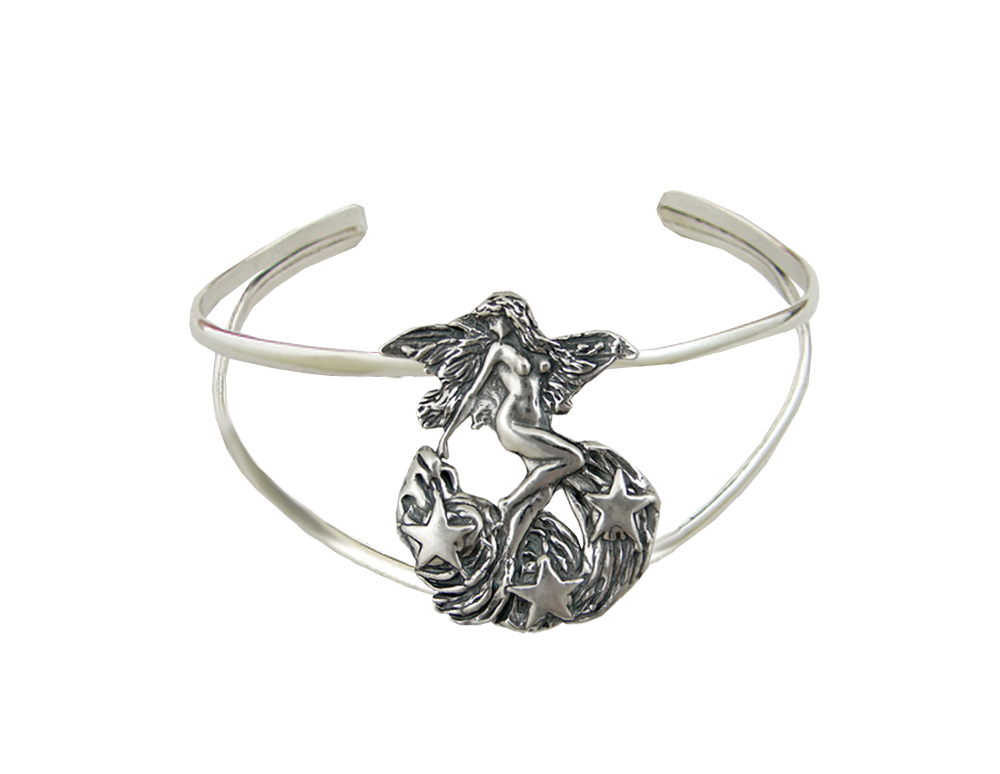 Sterling Silver Fairy of the Night Cuff Bracelet