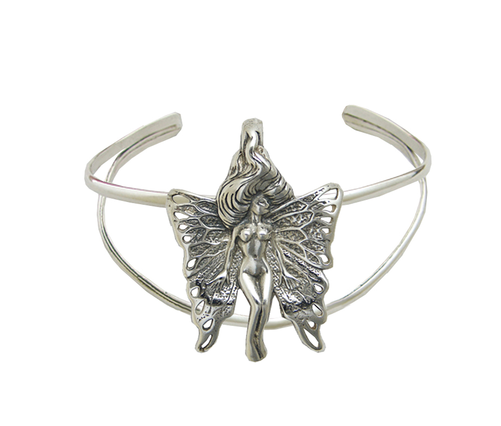 Sterling Silver Fairy Cuff Bracelet