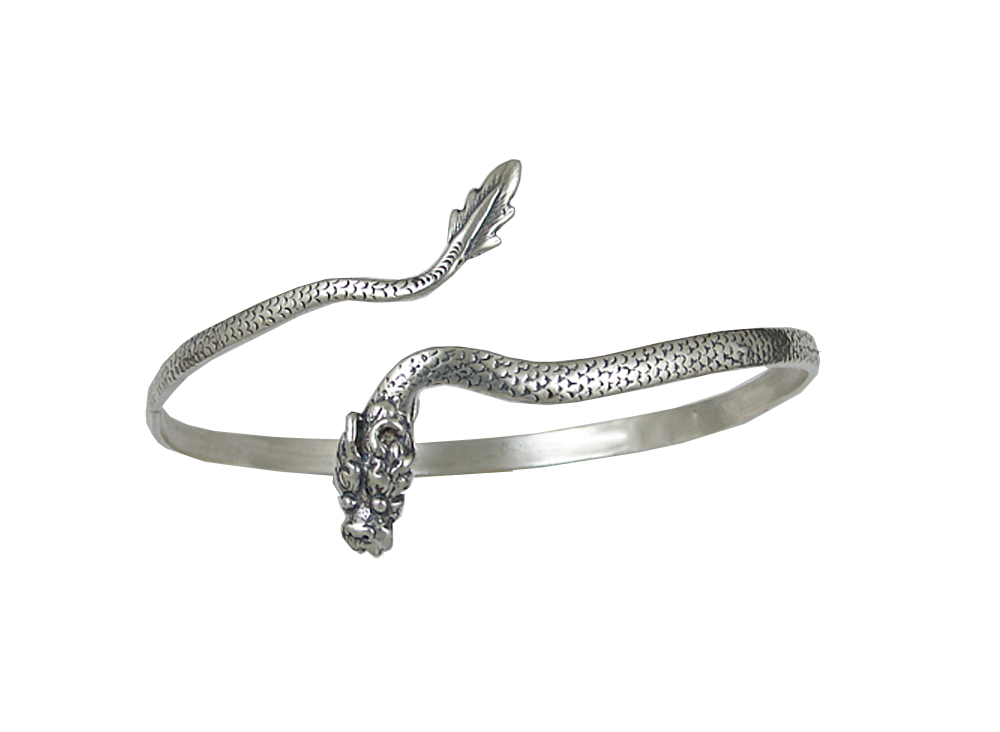 Sterling Silver Dragon Upper Arm Band Bracelet