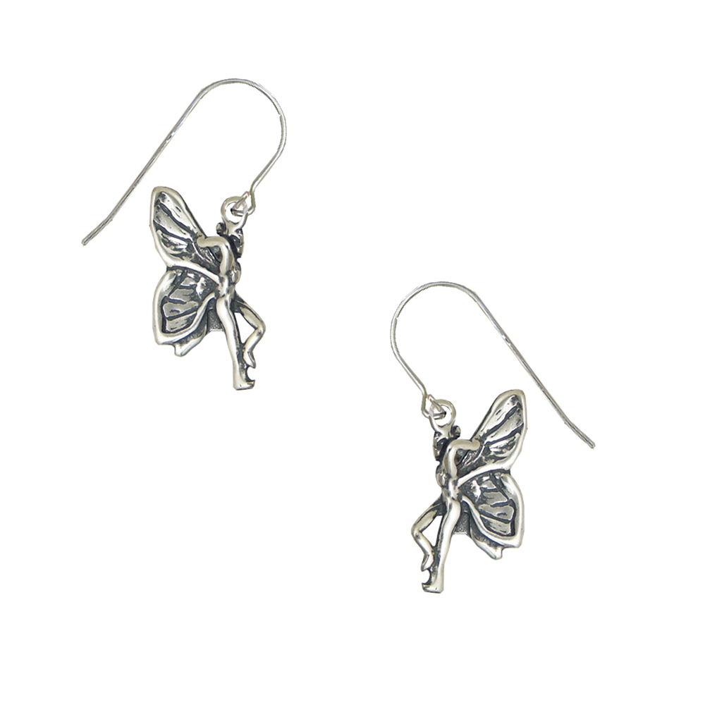 Sterling Silver Fairy Drop Dangle Earrings