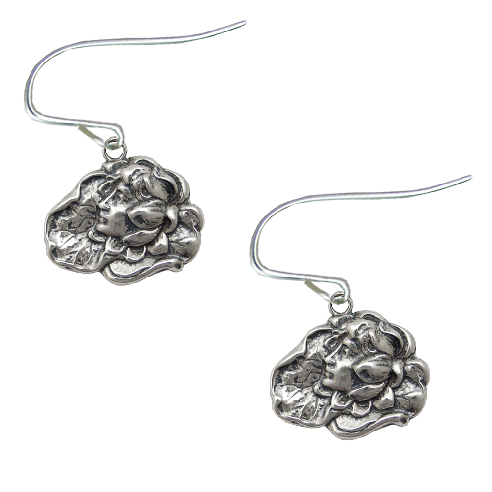 Sterling Silver Woman Maiden of the Pond Drop Dangle Earrings