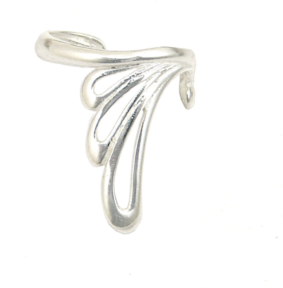 Sterling Silver Right Only Open Loop Ear Cuff