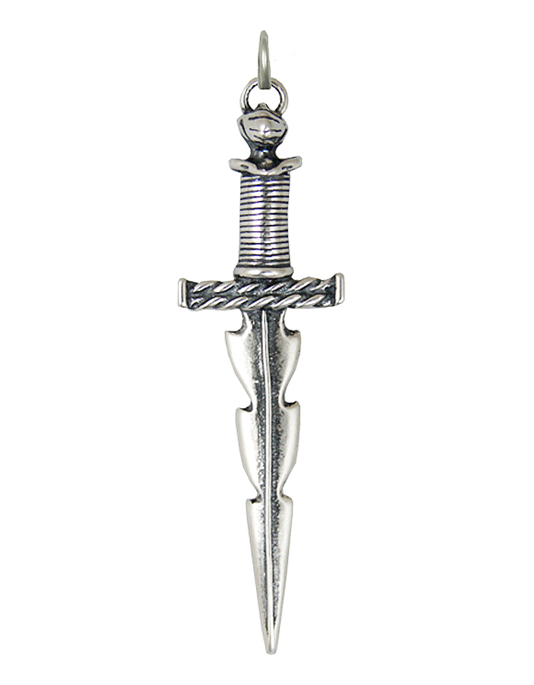 Sterling Silver Slayer Knife Dagger Charm