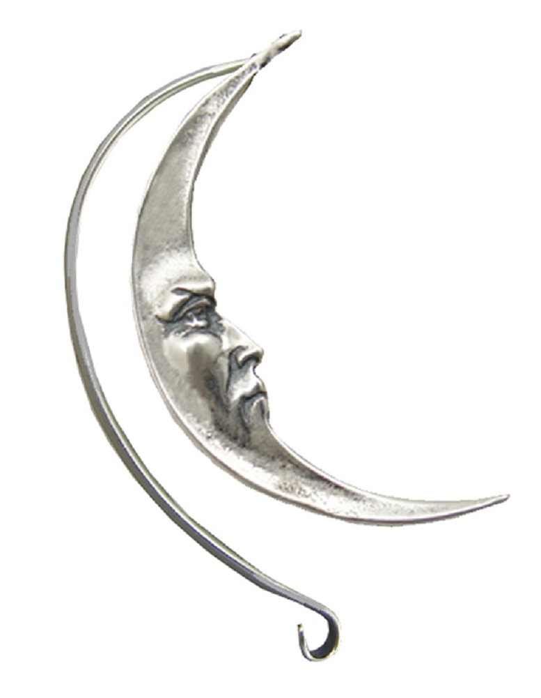 Sterling Silver Mystical Moon Right Only Ear Cuff Wrap