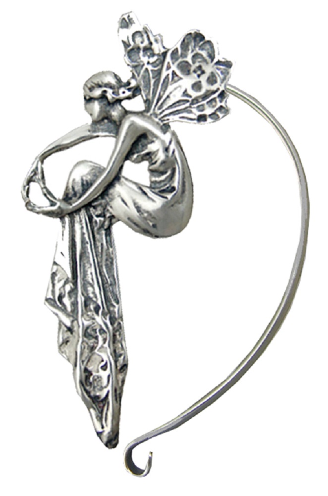 Sterling Silver Fairy Left Only Ear Cuff Wrap