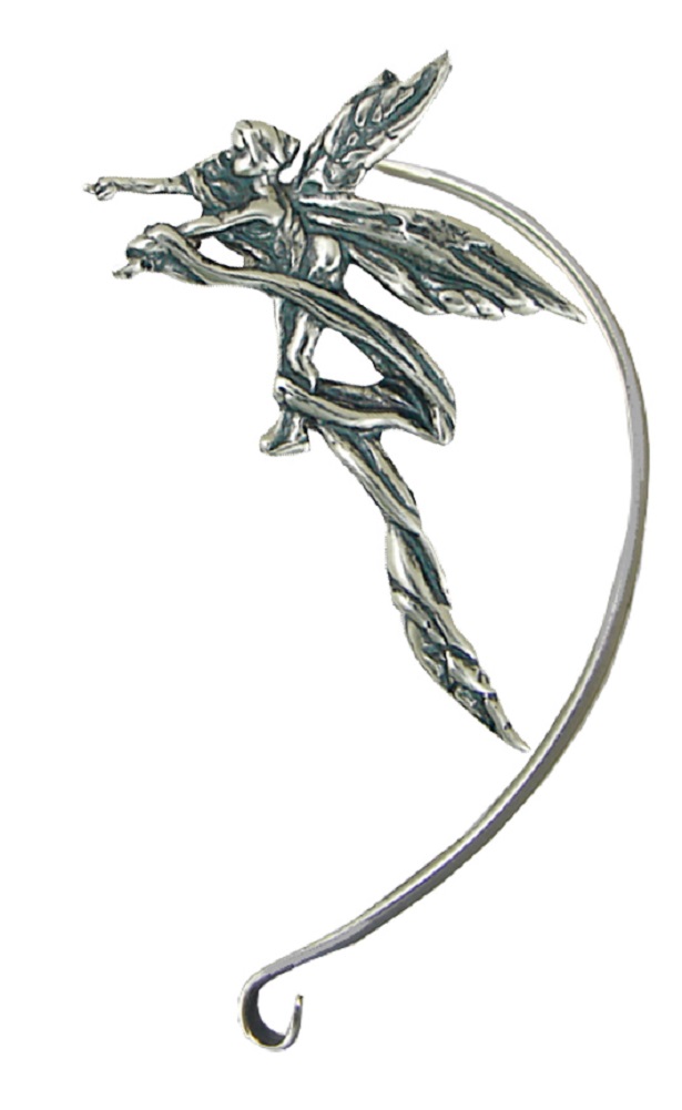 Sterling Silver Enchanting Fairy Left Only Ear Cuff Wrap