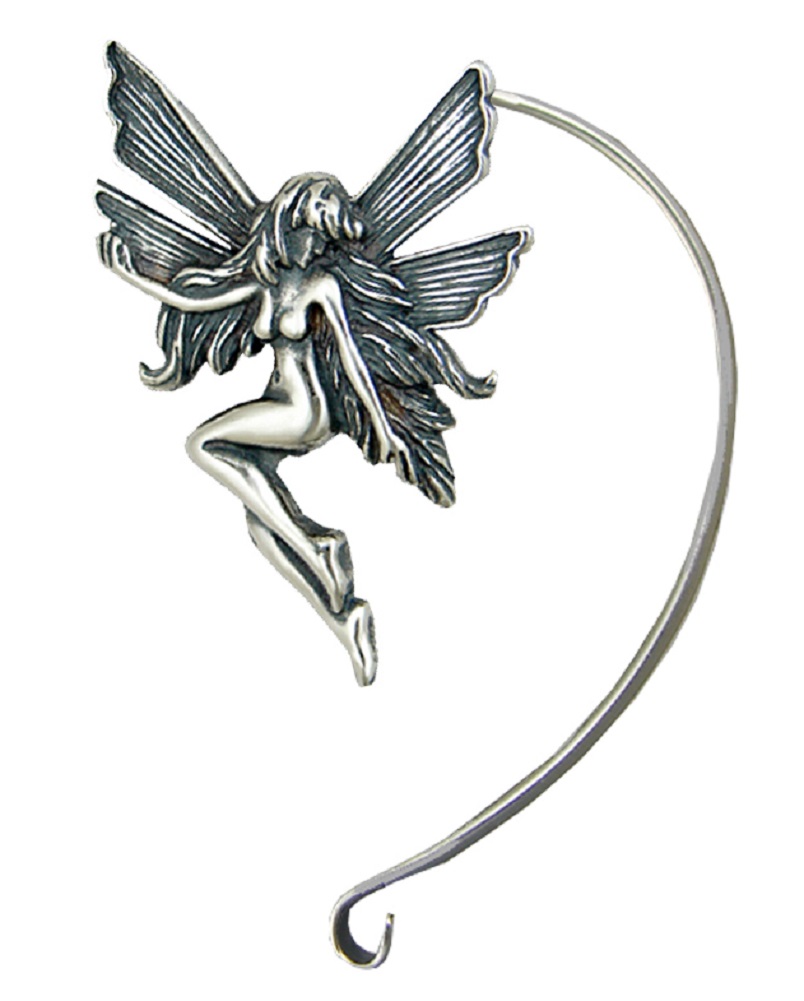 Sterling Silver Fairy Left Only Ear Cuff Wrap
