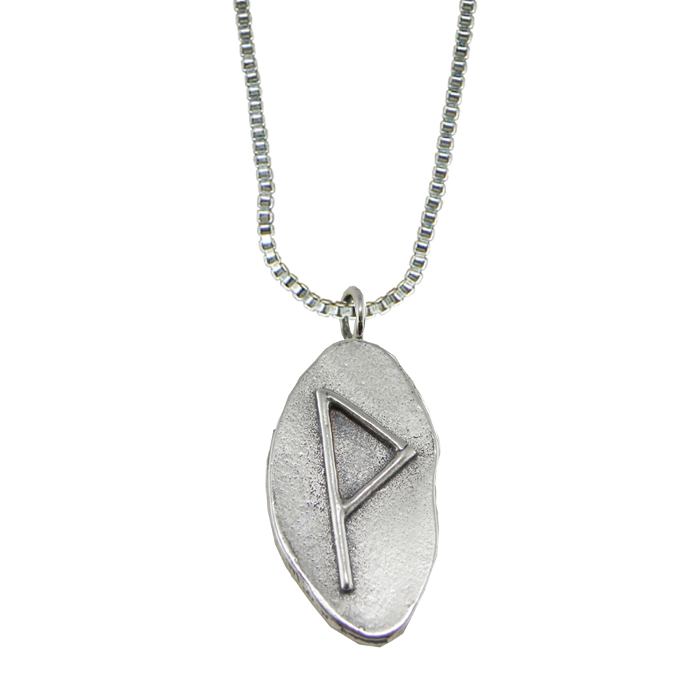 Sterling Silver Runic Symbol Pendant for Joy And Happiness And Victory