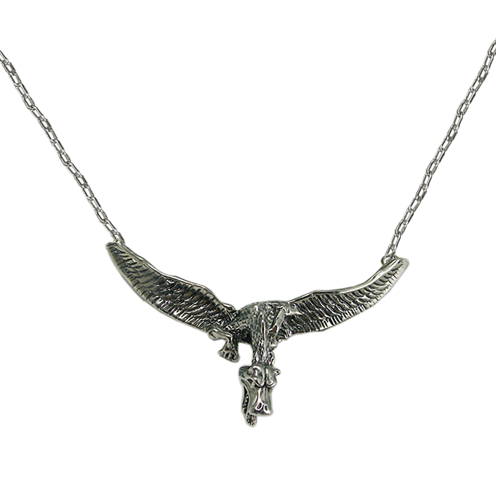 Sterling Silver Dragon Necklace