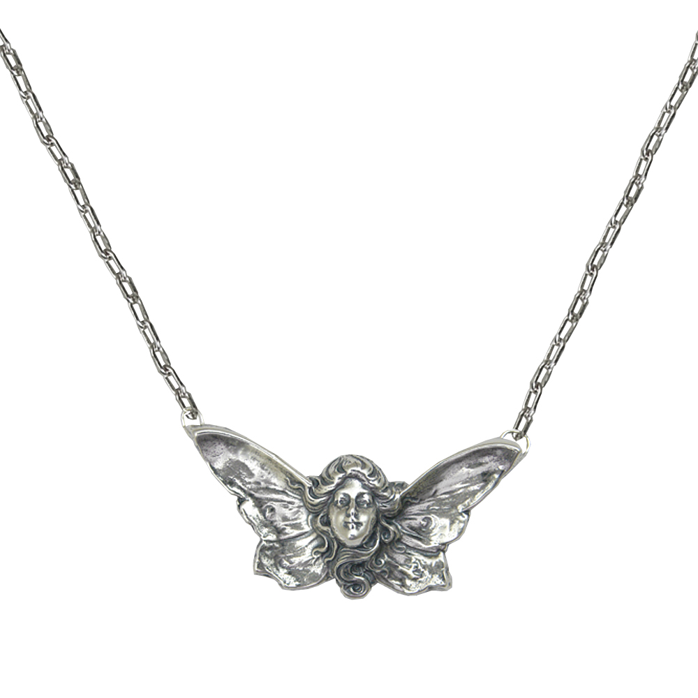 Sterling Silver Victorian Fairy Necklace