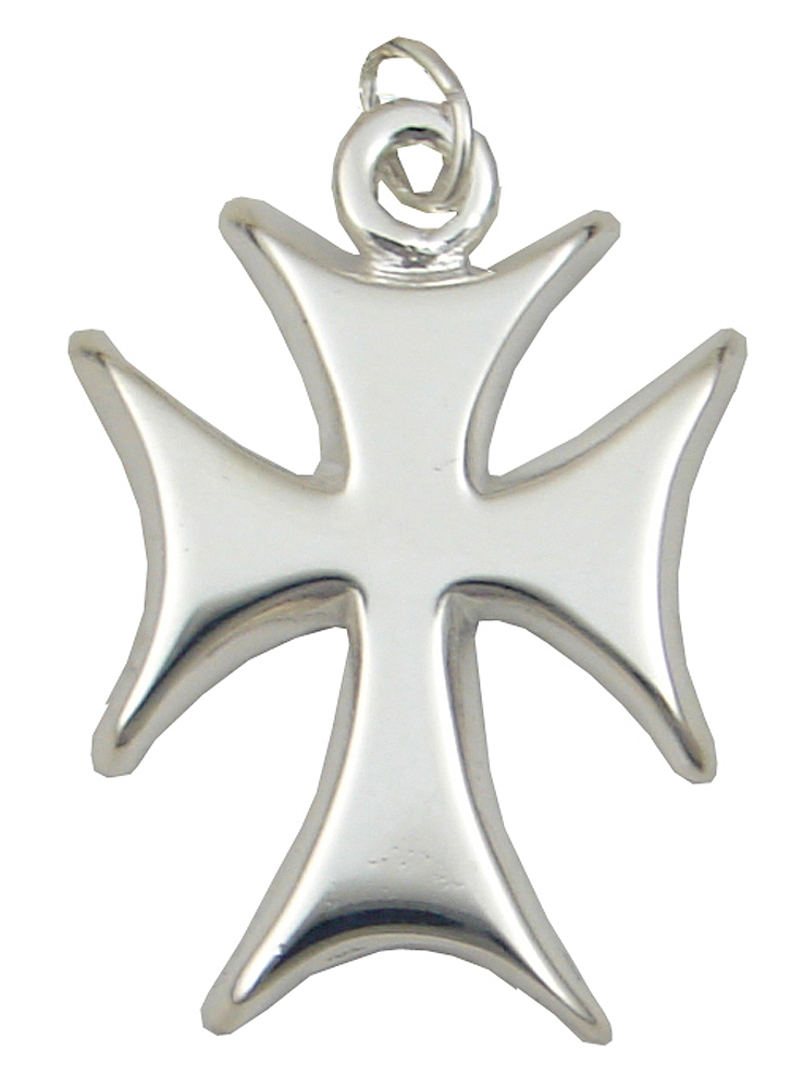 Sterling Silver Heraldic Cross Charm