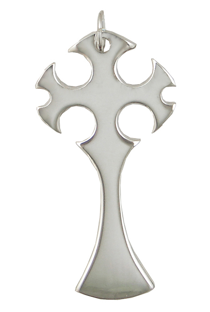 Sterling Silver Stylized Cross Pendant
