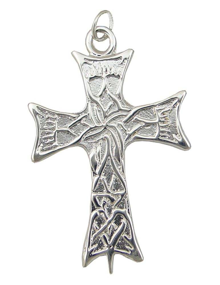 Sterling Silver Knotwork Cross Charm