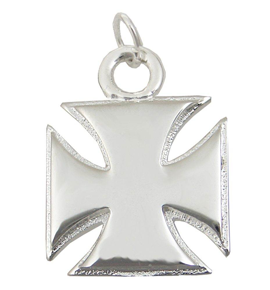 Sterling Silver Iron Cross Charm
