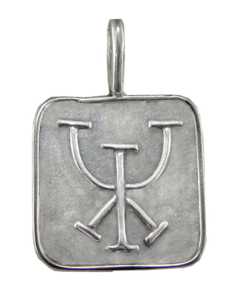 Sterling Silver Good Luck Money Bind Rune Pendant