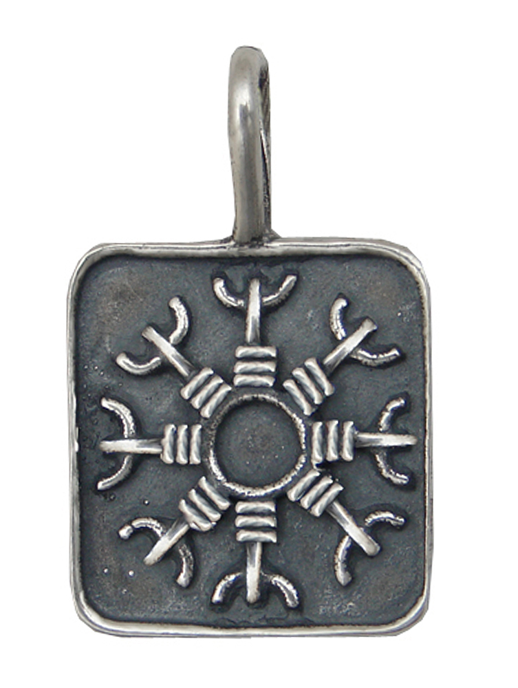 Sterling Silver Power Bind Rune Pendant