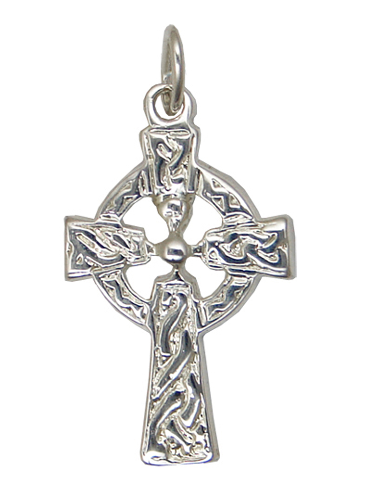 Sterling Silver Small Celtic Knot Cross Charm