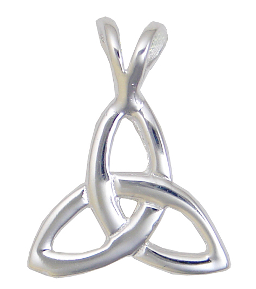 Sterling Silver Petite Love Honor Protect Celtic Triquetra Trinity Knot Pendant