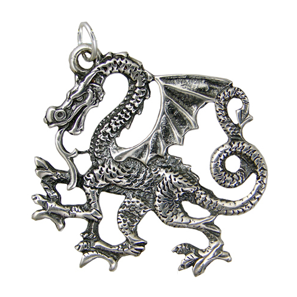 Sterling Silver Eastern Dragon Charm