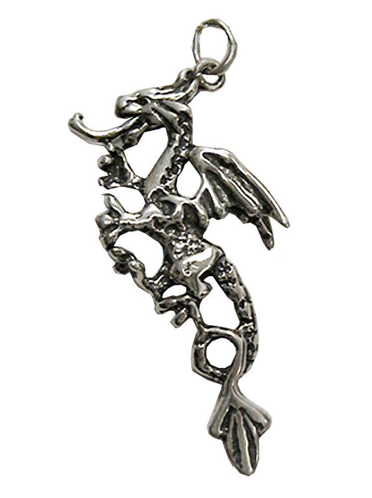 Sterling Silver Wizard's Pet Dragon Charm