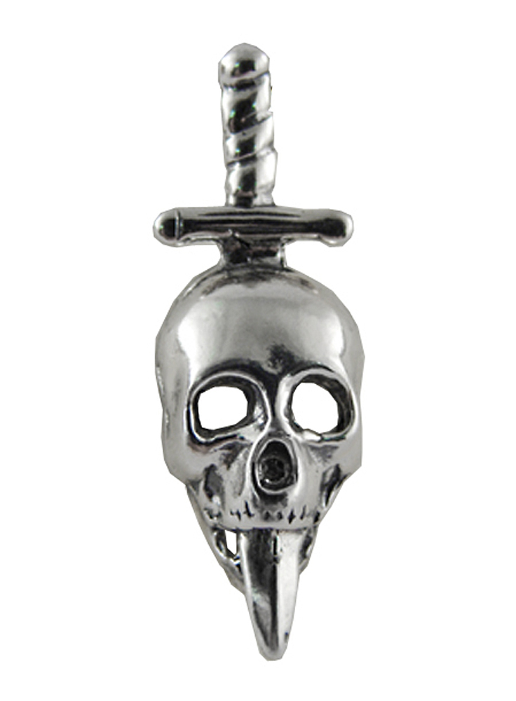Sterling Silver Death Skull Pendant