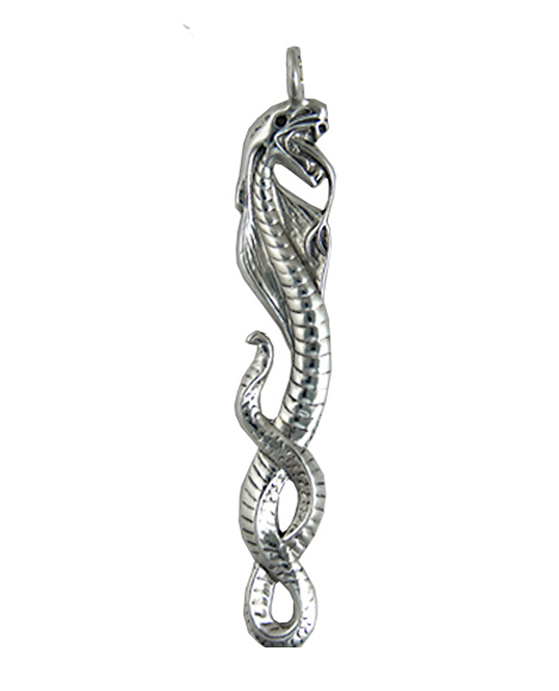 Sterling Silver Royal Serpent Snake Charm