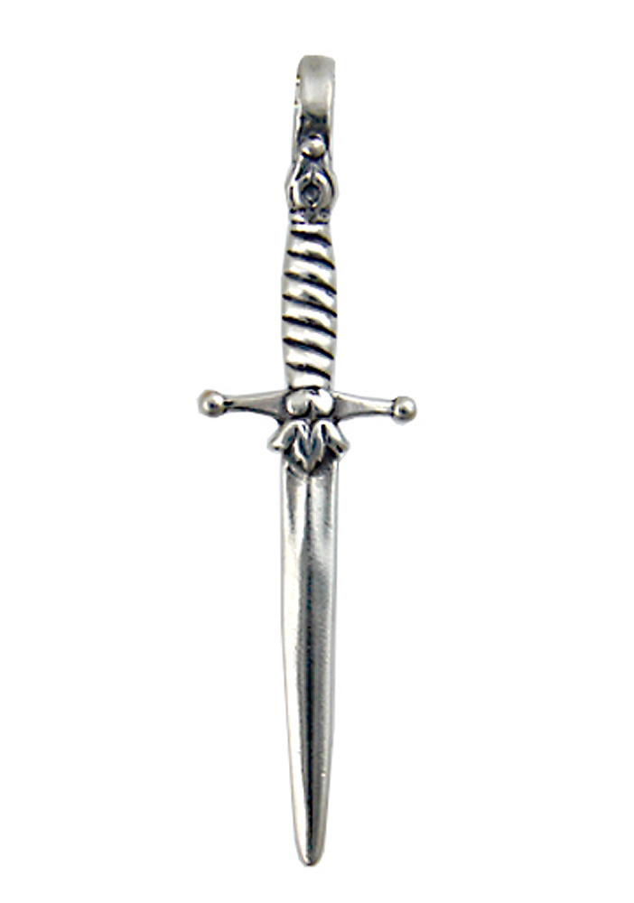 Sterling Silver Sword De Mon Coeur Pendant