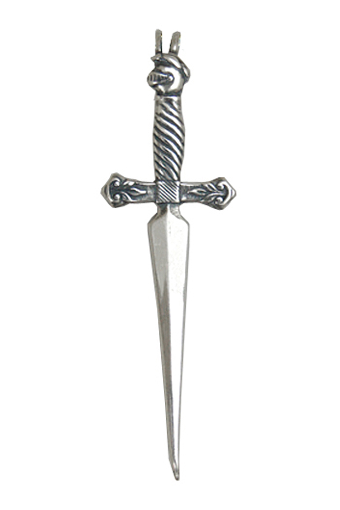 Sterling Silver Knight's Sword Pendant