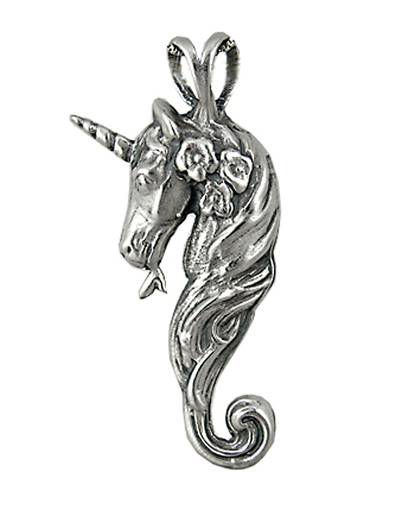 Sterling Silver Unicorn of Spring Pendant