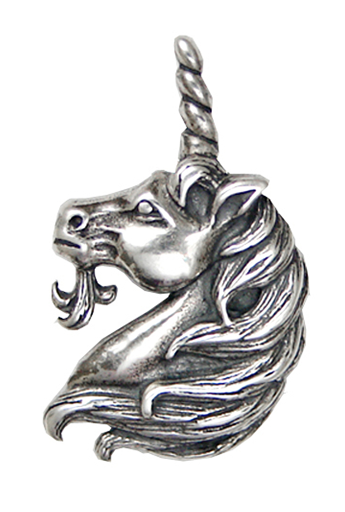 Sterling Silver Queen's Pet Unicorn Pendant