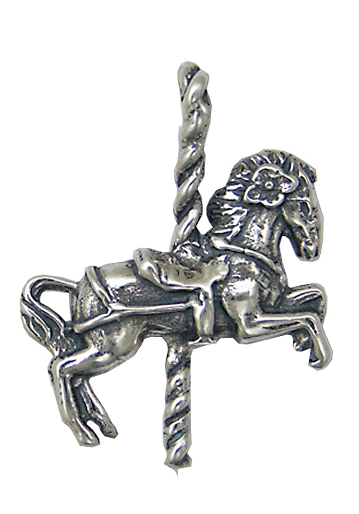 Sterling Silver Carousel Horse Charm
