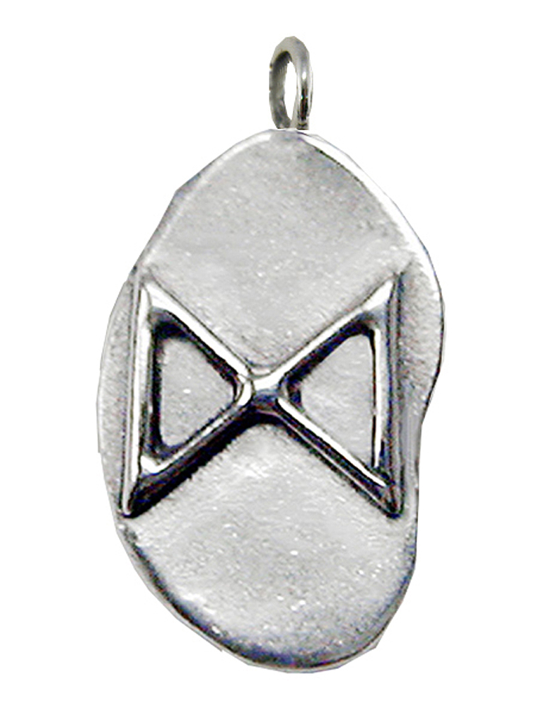 Sterling Silver Daeg Dagaz Rune Pendant Symbol For New Beginnings And Triumph