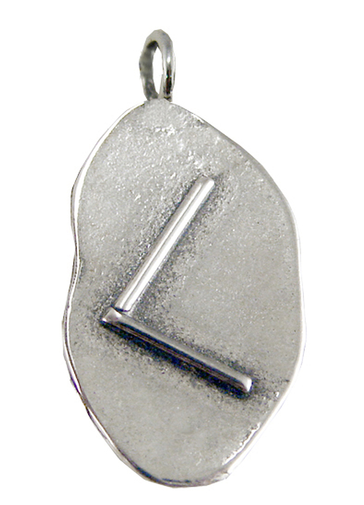 Sterling Silver Kano Kaunan Cen Kaun Rune Pendant Symbol For Creativity