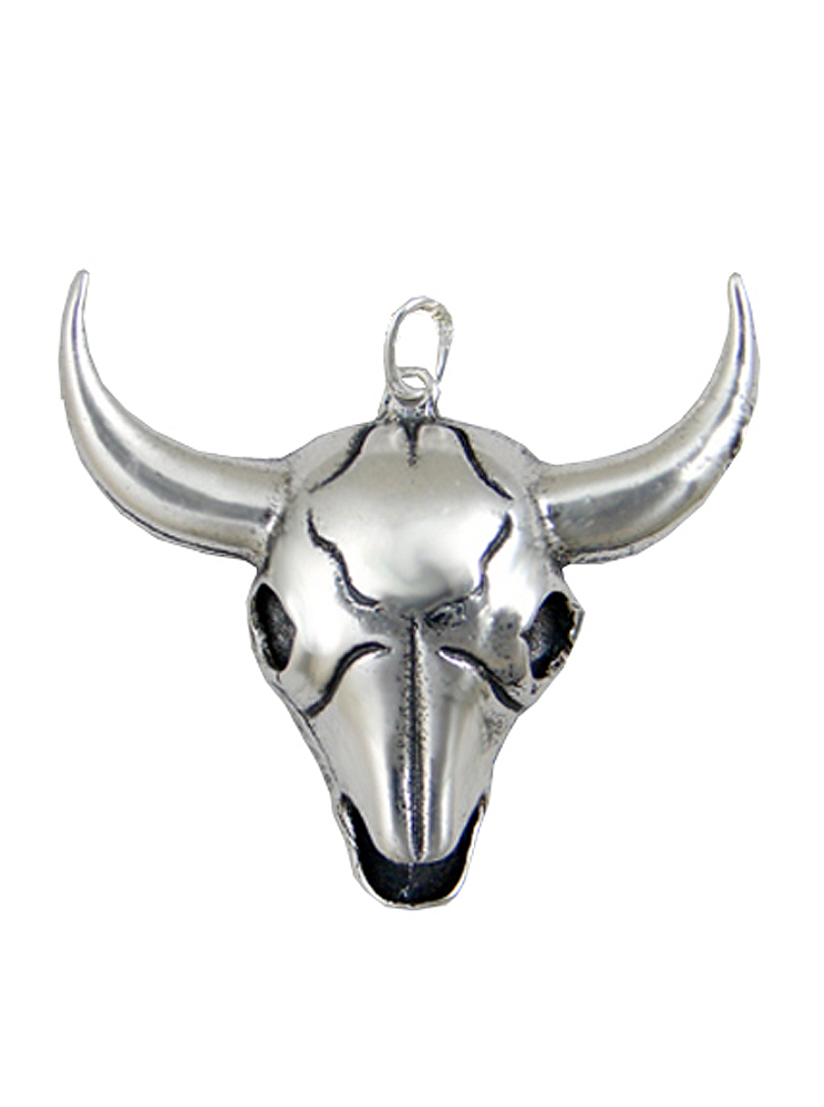 Sterling Silver Steer's Cow Skull Charm