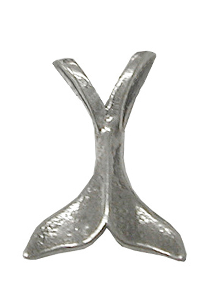Sterling Silver Whale Fluke Tail Charm