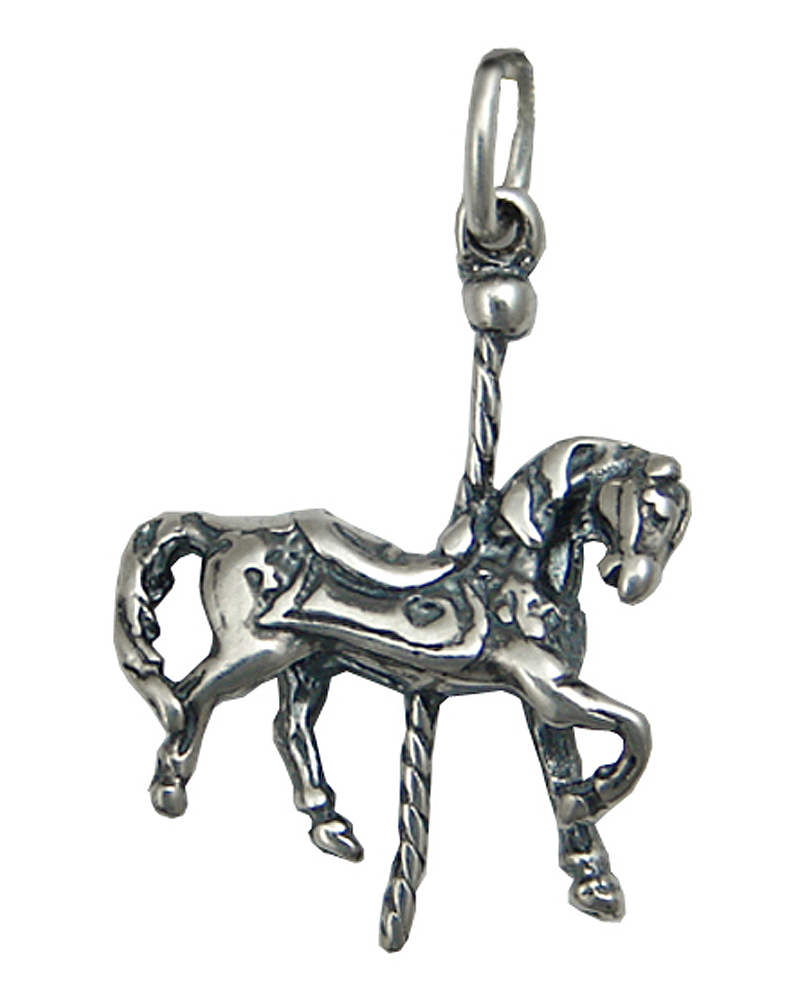 Sterling Silver Carousel Horse Charm