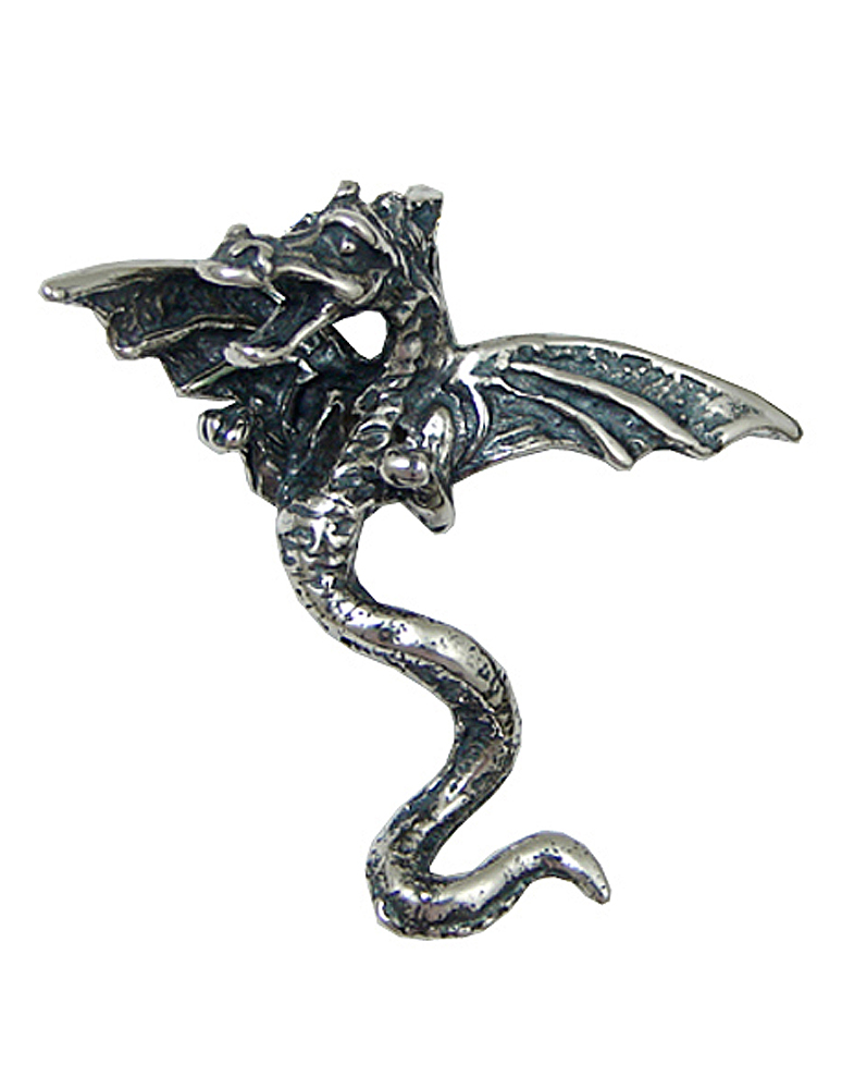 Sterling Silver Dragon Pendant