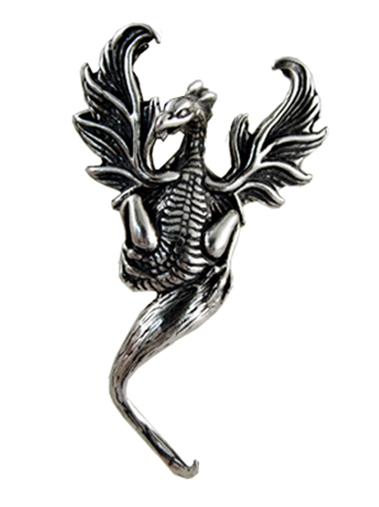 Sterling Silver Dragon Pendant