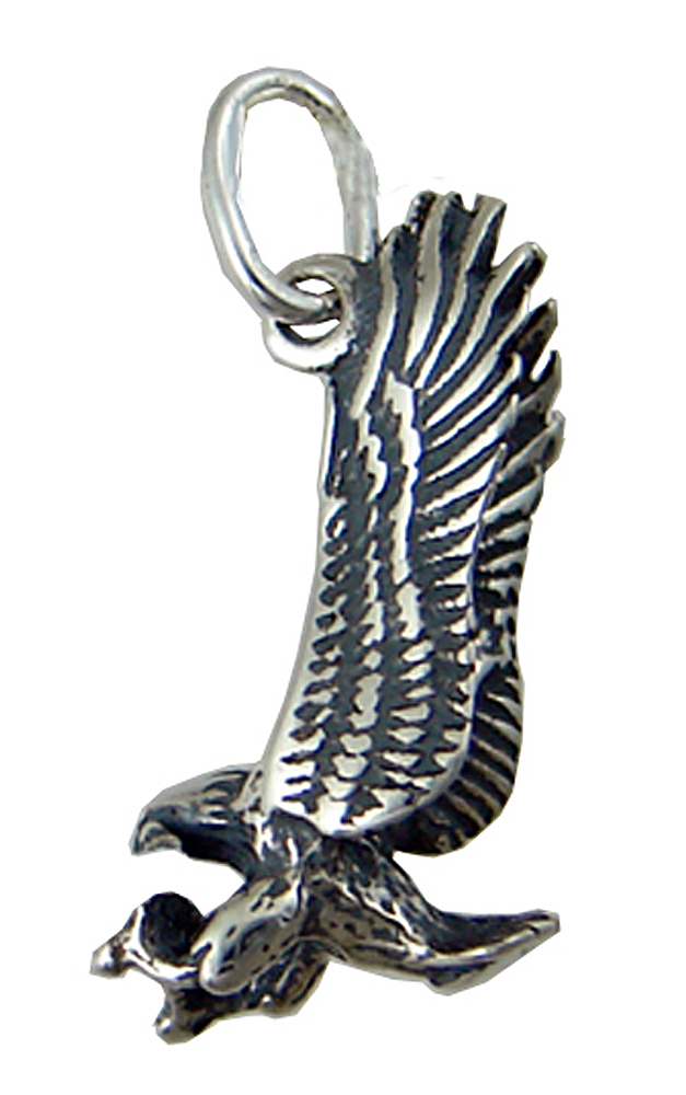 Sterling Silver Little Flying Eagle Charm