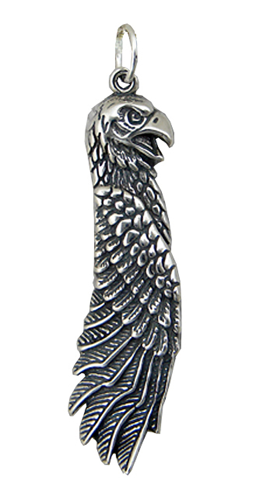 Sterling Silver Winged Regal Eagle Charm