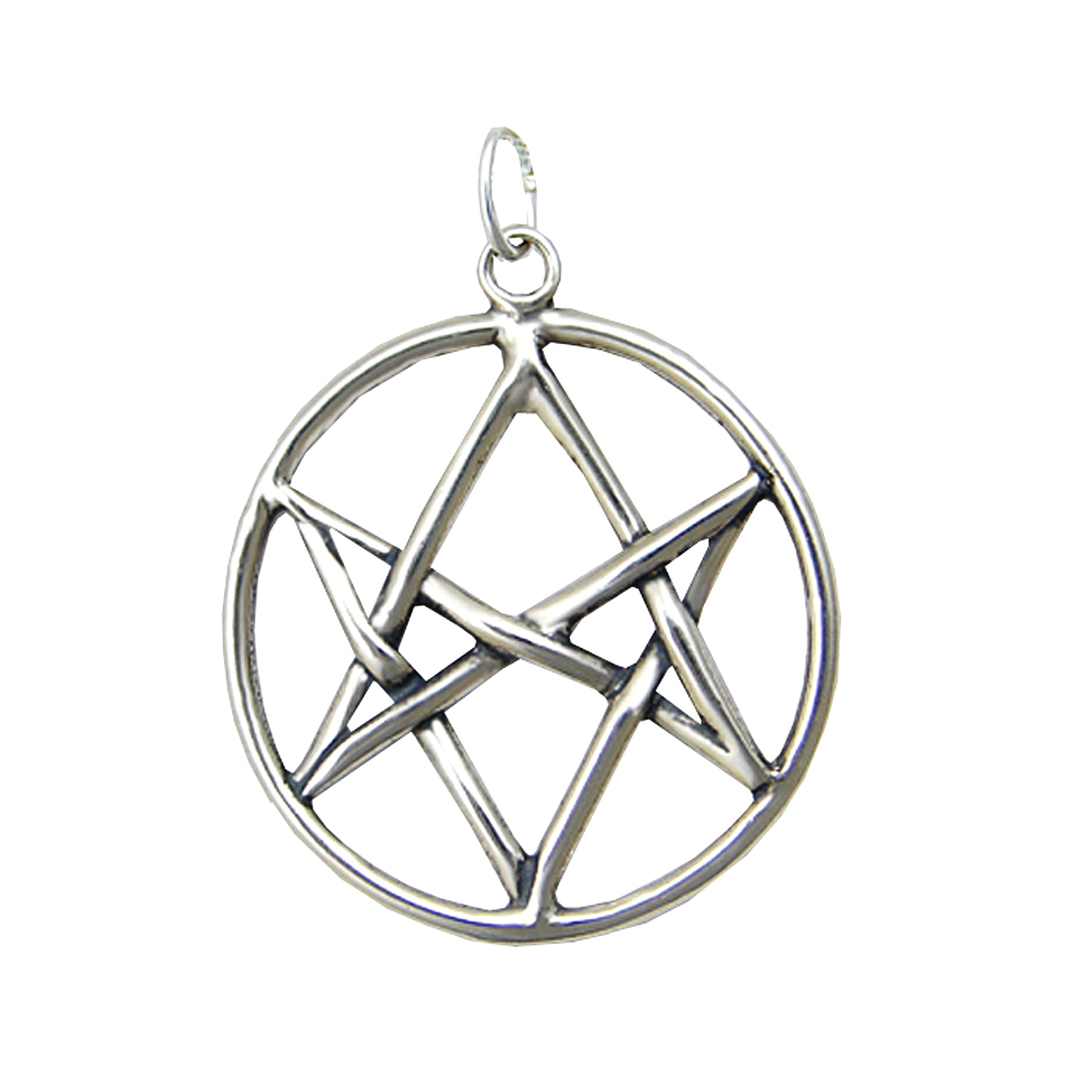 Sterling Silver Aquarian Star Unicursal Hexagram Pendant