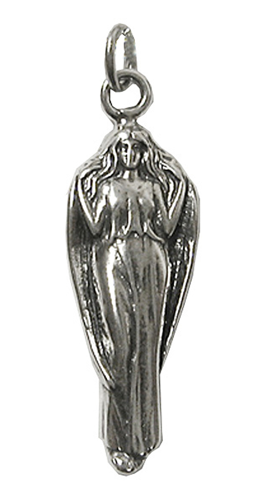 Sterling Silver Standing Guardian Angel Charm