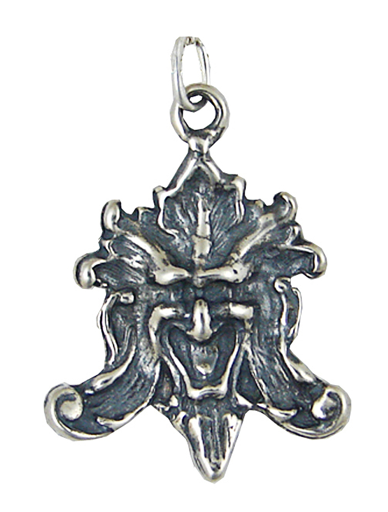 Sterling Silver Laughing Leaf Greenman Charm