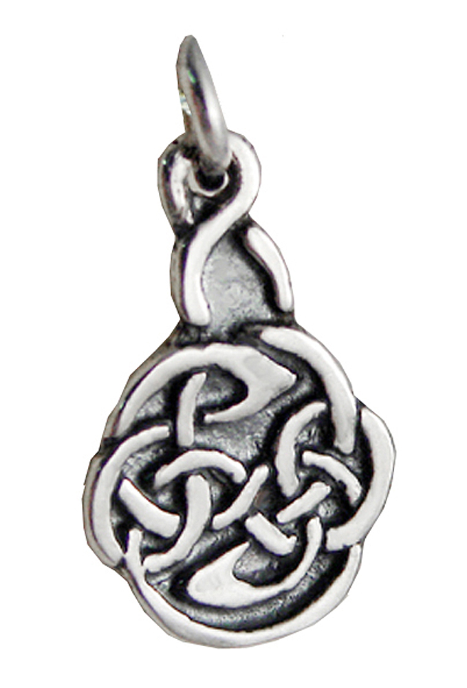Sterling Silver Petite Round Celtic Knot Charm